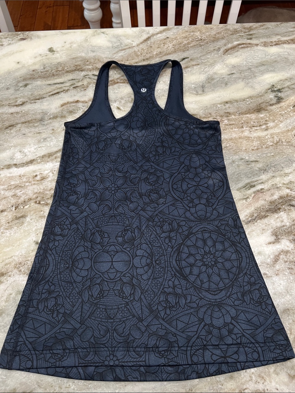 lululemon athletica Black Floral-Geometric Racerback Tank
